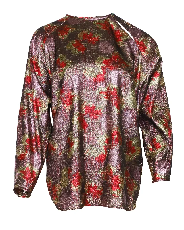 Isabel Marant Wilny Top in Multicolor Lurex and Silk Fashionista Favorites