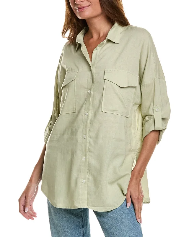 Isla Ciel Linen-Blend Shirt Innovate Your Wardrobe