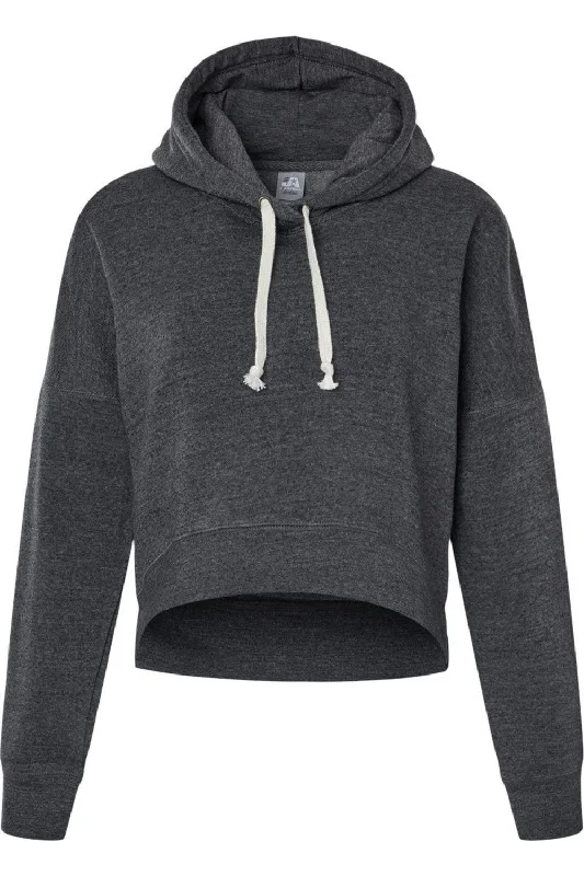 J. America Women´s Crop Hooded Sweatshirt Great Prices On Feminine Styles