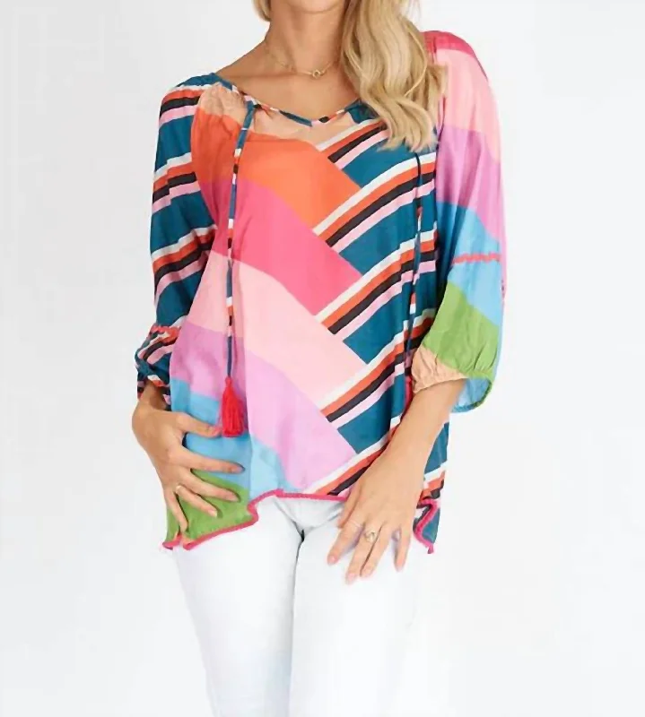 Jagger Top In Multi High End Designer Brands Discount