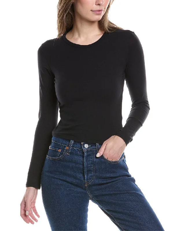 James Perse Cropped Sport T-Shirt Soft Textures