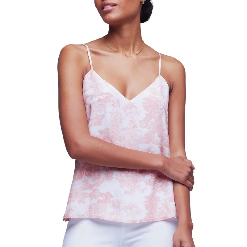 Jane Camisole Tank Top In Rose Tan Multi Browse Our Top Products