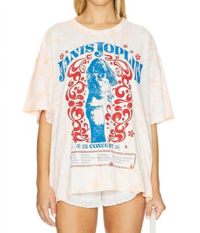 Janis Joplinin Concert Tee In Sunset Burst Comfort First Women's Wear