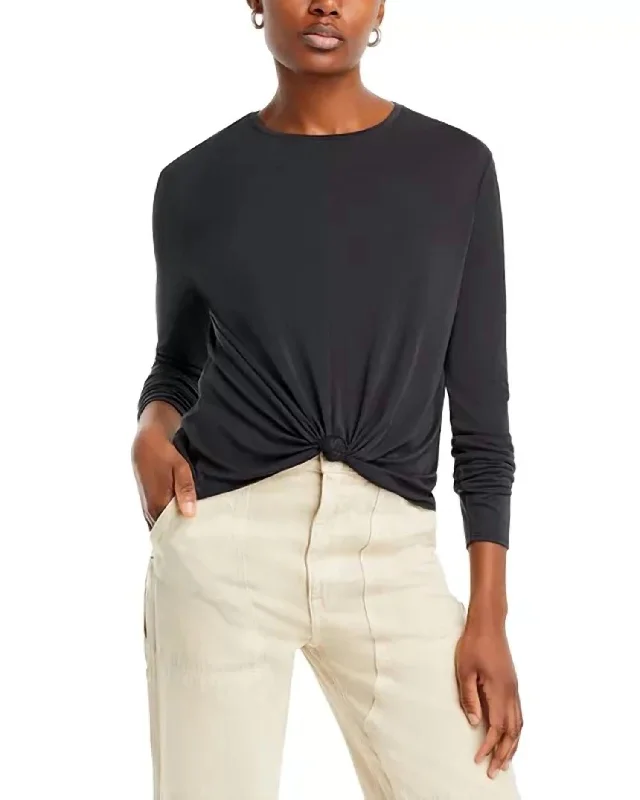 Jenna Ls Top In Black Stylish Savings