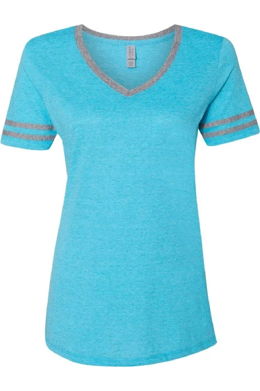 JERZEES Women´s Varsity Triblend V-Neck T-Shirt Fashion Forward