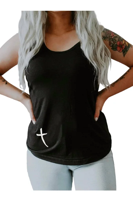 Jesus Has My Back Tank Top In Black Wardrobe Update