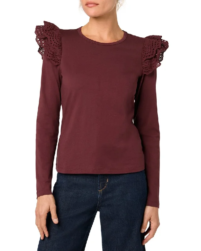 JOE'S Jeans Eyelet Sleeve Top Exclusive Discounts