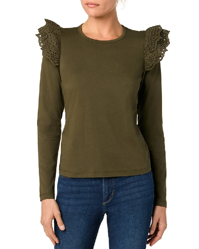 JOE'S Jeans Eyelet Sleeve Top Inspired By You, Designed For You