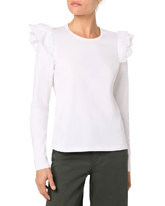 JOE'S Jeans Eyelet Sleeve Top Discover Promotions