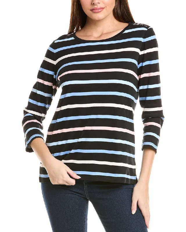 Jones New York Stripe Top Weekend Exclusive