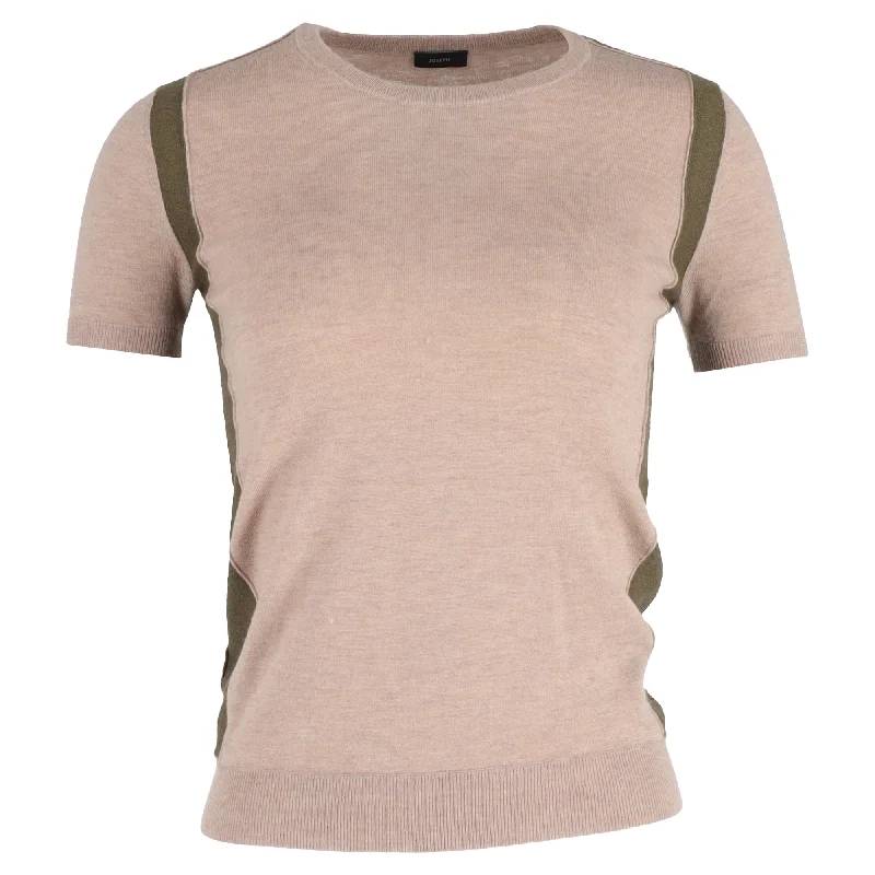 Joseph Knitted Top in Beige Wool Elevated Style