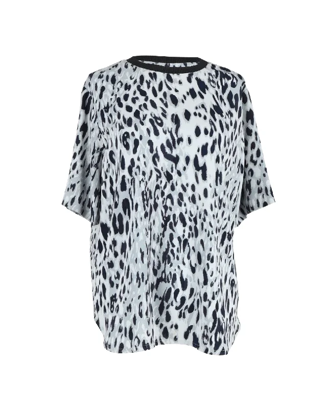 Joseph Leopard-Print T-shirt in Multicolor Cotton From Casual To Classy