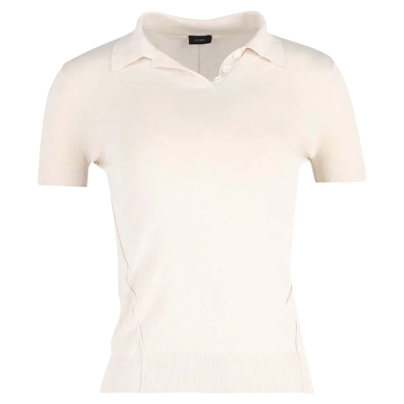 Joseph Polo Shirt in Cream Cotton Elegant Style