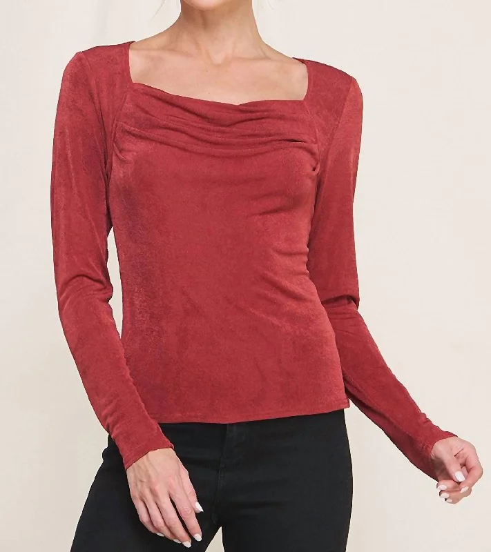 Joyce Top In Red Limited Styles