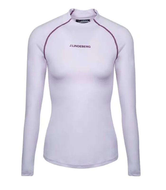 Kala Soft Compression Top In Lavender Fog Day To Night Styles