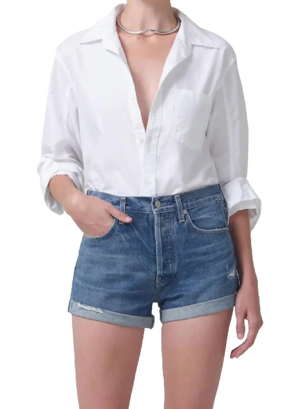 Kayla Shirt In Optic White Effortless Chic Apparel