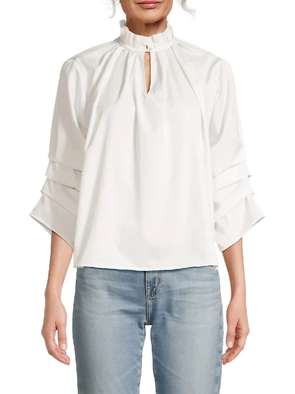 Kieran Blouse In Ivory Eco Friendly Fashion Sale