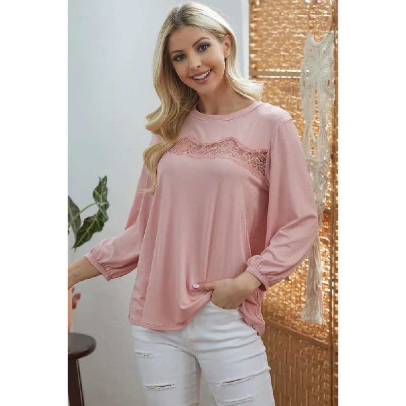 Laced See Through Longsleeve Top Big Savings On Rustic Countryside Styles