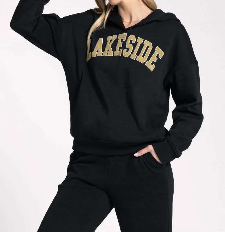 Lakeside Hoodie In Black Special Offers