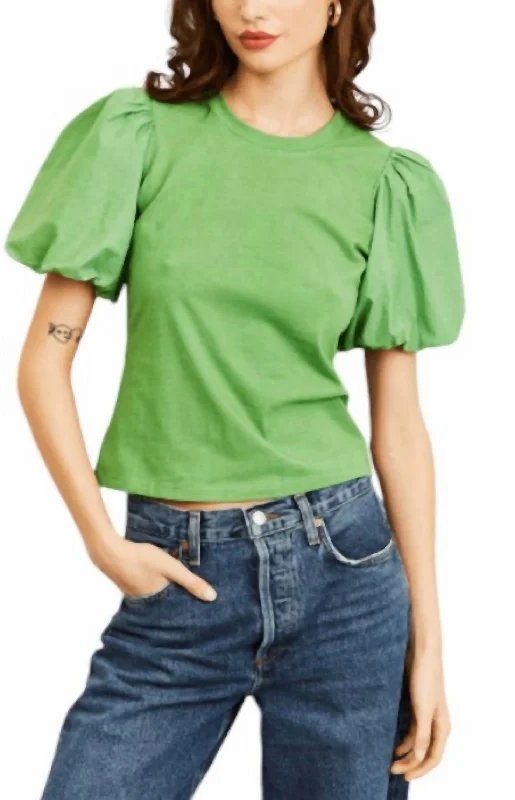 Lali Tee Top In Mantis Green Fashionista Favorites