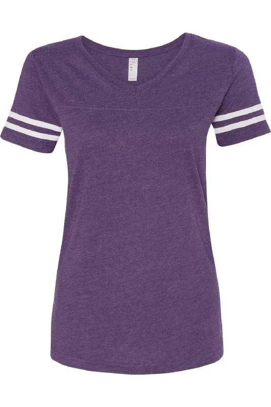 LAT Women´s Football V-Neck Fine Jersey Tee Style Upgrade