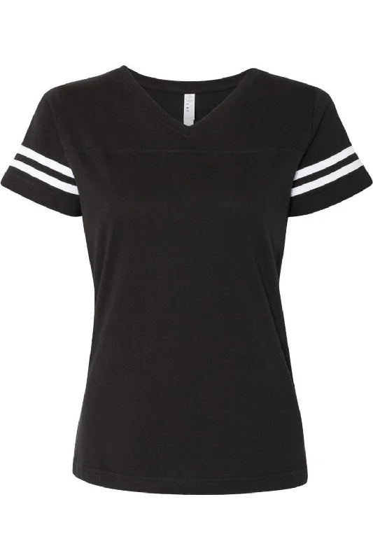 LAT Women´s Football V-Neck Fine Jersey Tee Grab Romantic Date - Night Styles Now