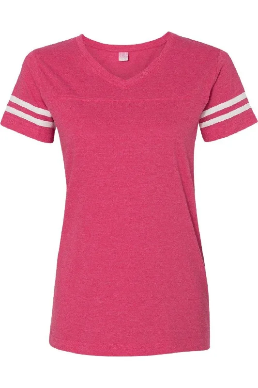 LAT Women´s Football V-Neck Fine Jersey Tee Vibrant Styles