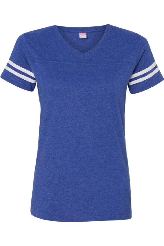 LAT Women´s Football V-Neck Fine Jersey Tee Style Upgrade