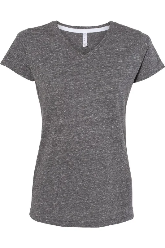 LAT Women´s Harborside Mlange V-Neck Tee Feminine Soft - Hued Styles