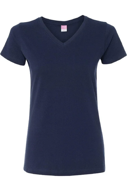 LAT Women´s V-Neck Fine Jersey Tee Elegant Styles