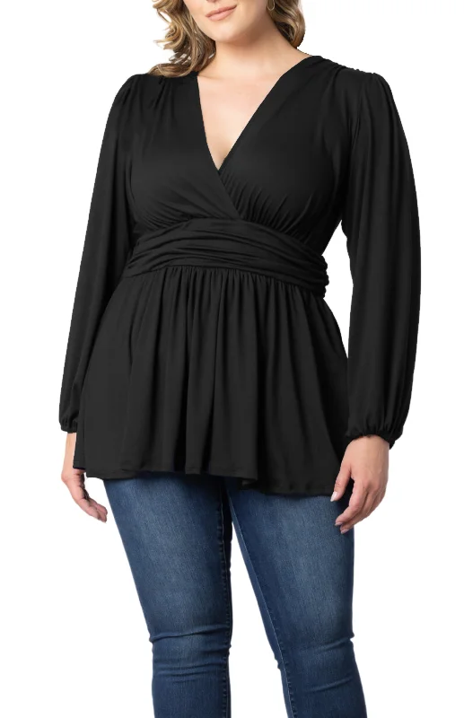 Leah Long Sleeve Tunic Top Summer Deals