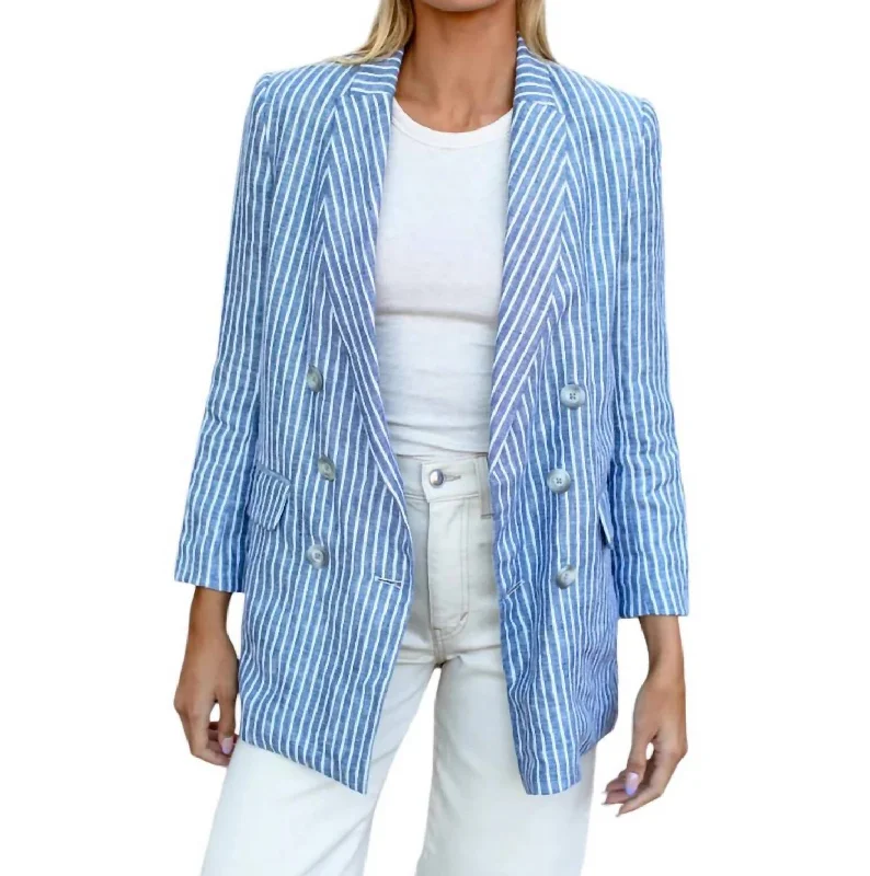 Lee Jacket In Blue Stripe Celebrate With Big Savings