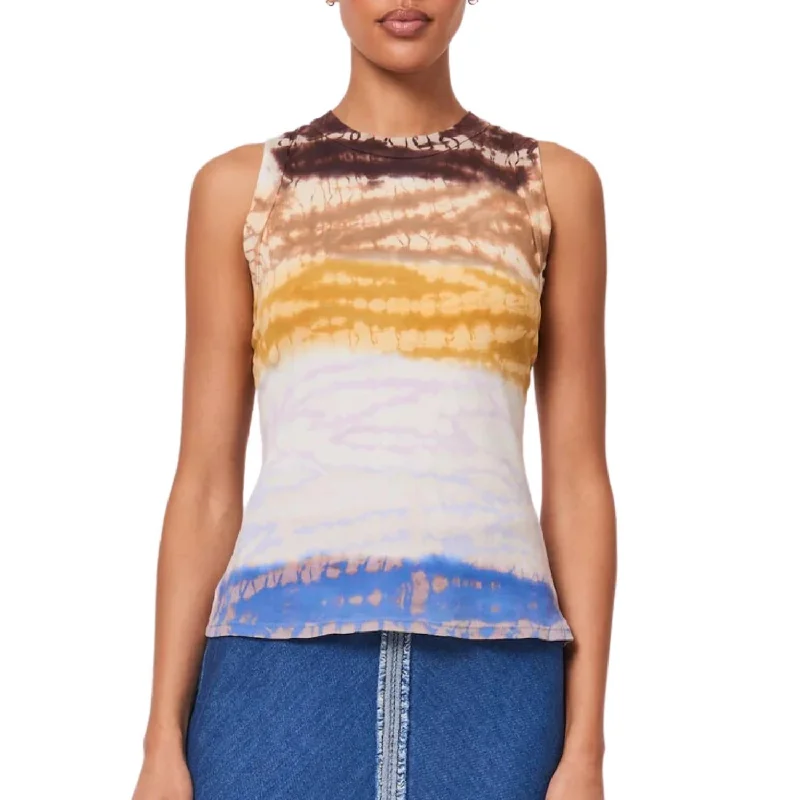 Leigh Tank Top In Rainbow Hues Treatment Seize Bargains