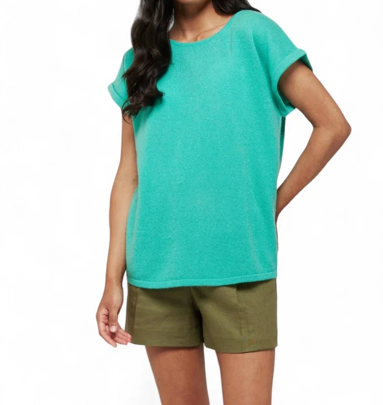 Lizzie Tee In Jungle Green Cutting Edge Fashion