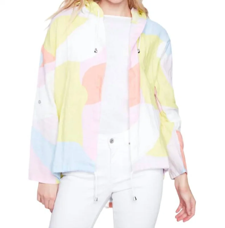 Long Duster Jacket In Graffiti Trendy Fashion for Women