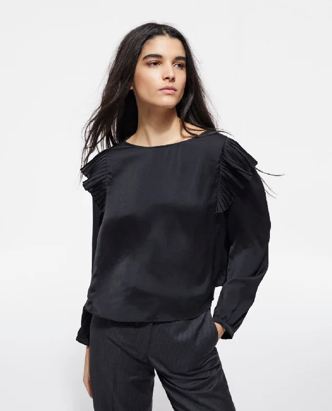 Loose-fit Top With Puffed Sleeves Hot Brand Discounts