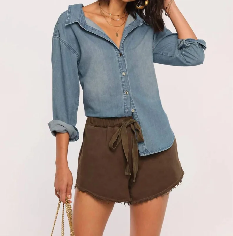 Lora Shirt In Denim Comfort Centric Apparel