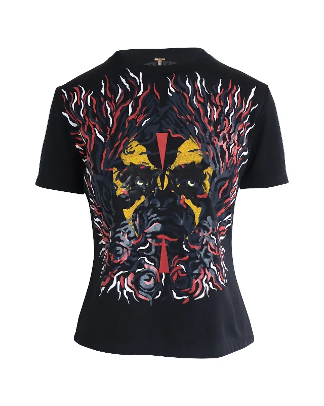 Louis Vuitton Tribal Print T-Shirt in Black Cotton Contemporary Elegance