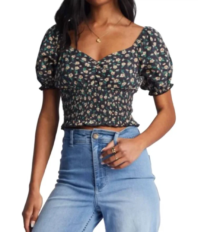 Love Song Crop Top In Black Enjoy Discount