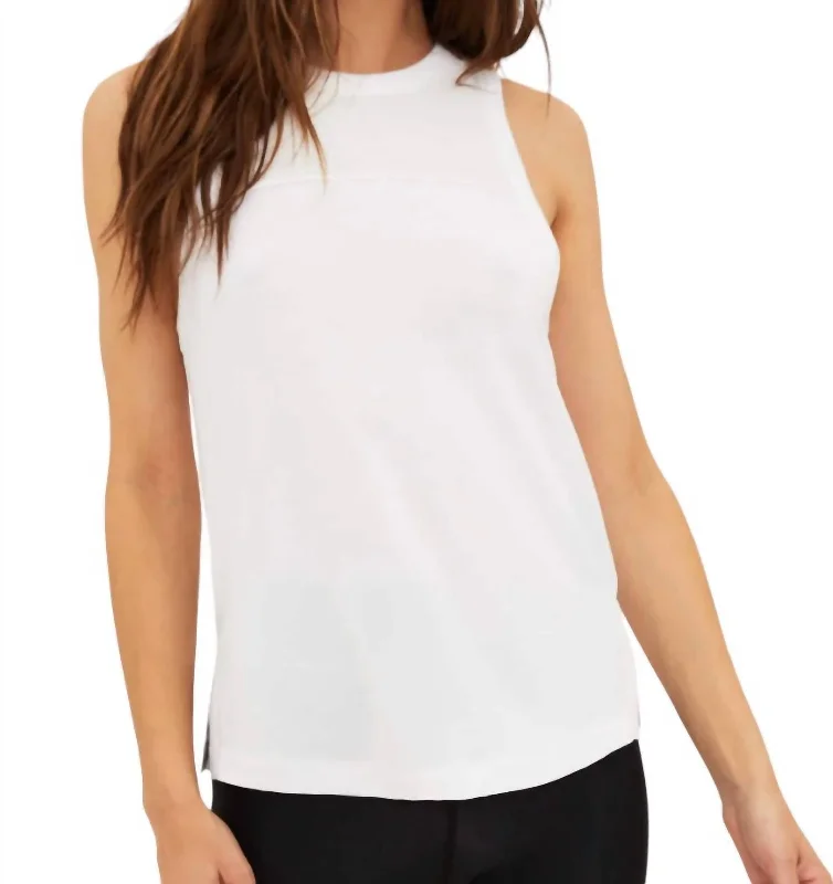 Luisa Tank Top In White Alluring Design