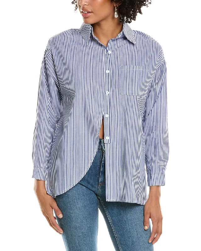 Madison Miles Flyaway Back Shirt Current Trends