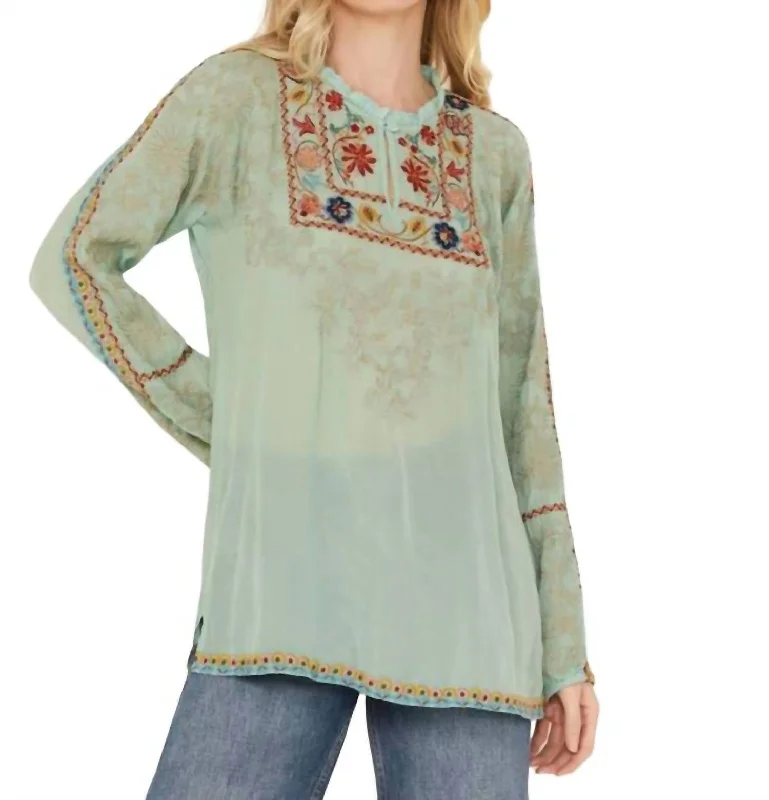 Mariane Blouse In Green Explore What's New