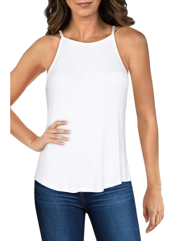 Marina Womens Knit High Neck Tank Top Fashion Sale