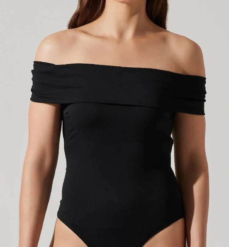 Mavey Bodysuit In Black Trendy Threads