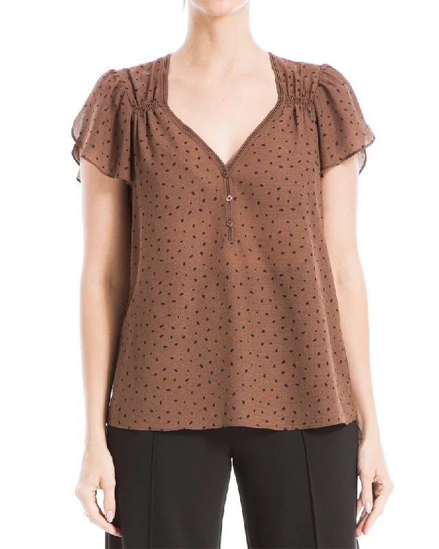 Max Studio Sweetheart neck Blouse Discover Promotions