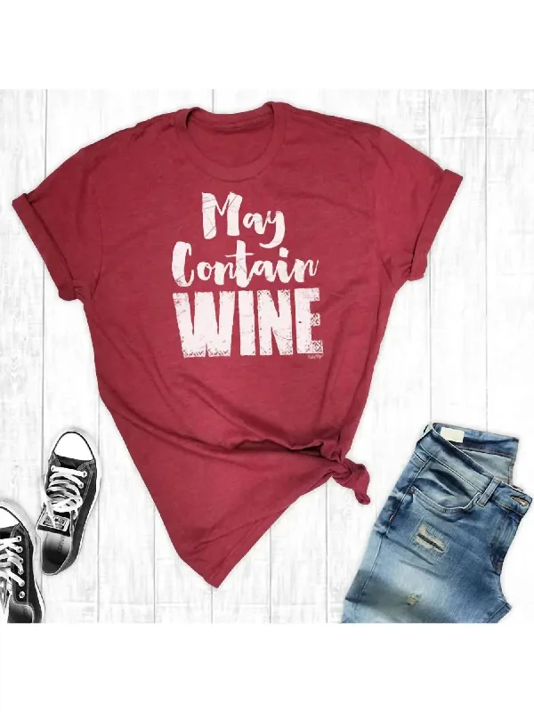 May Contain Wine Cardinal In Burgundy Budget Friendly Fashion