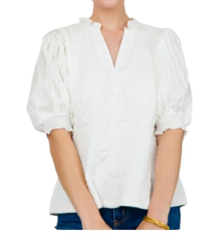 Maybelle Top In White Popular Collection