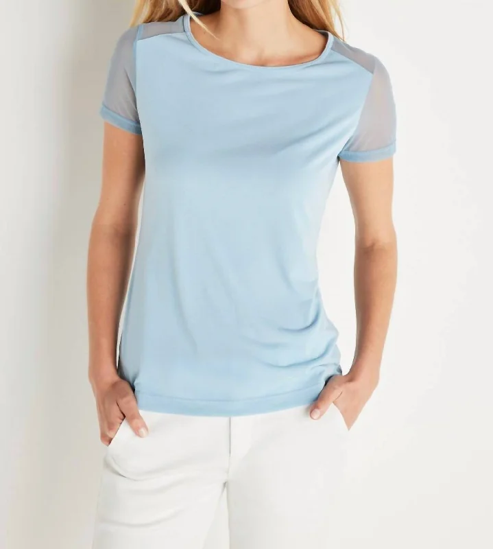 Melissa Summer Tee In Light Blue High End Women's Wear