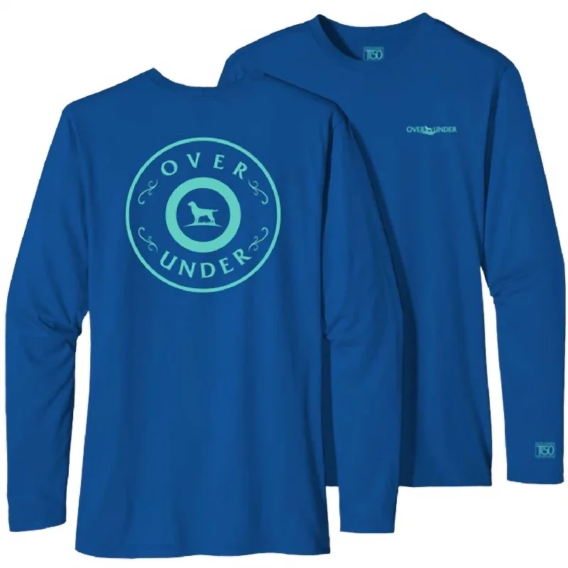 Men's Tidal Tech Shot Long Sleeve Tee In Royal Save On Classic Elegant Styles