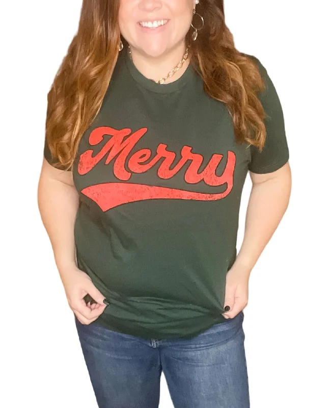 Merry Tee In Hunter Green Fashion Forward